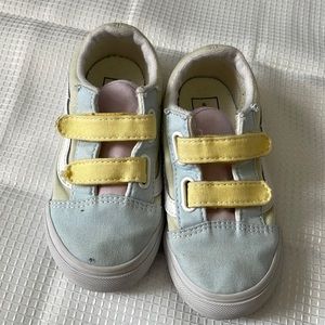 Kids Strapped Colorful Vans Sz 10c